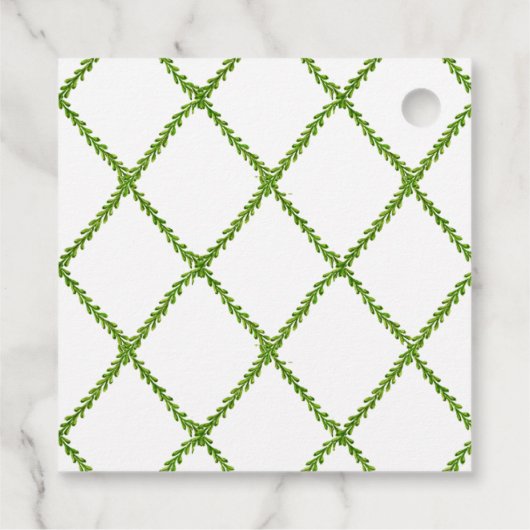 Waterverf topiaries Happy Birthday gift labels (Achterkant)