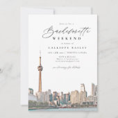 Waterverf Toronto Bachelorette Itinerary en Kaart (Voorkant)