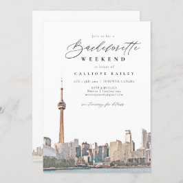 Waterverf Toronto Bachelorette Itinerary en Kaart