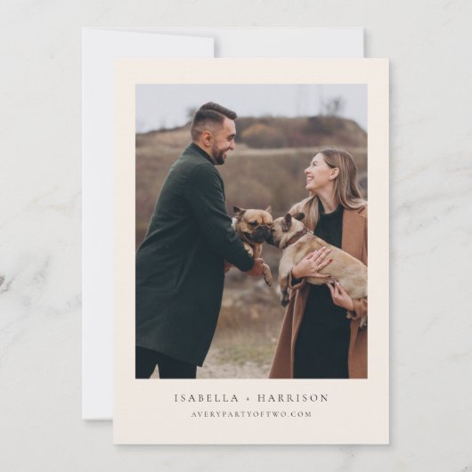 Waterverf Toronto Skyline Foto slaat de datum in o Kaart (Achterkant)