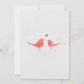 Waterverf Tortelduifjes Bewaar de datum Save The Date (Achterkant)