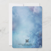 Waterverf Tortelduifjes op blauw Kaart (Achterkant)