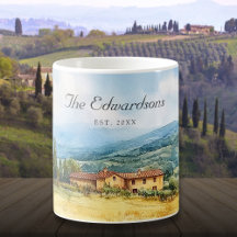 Waterverf Toscaans Mediterraan Familienaam
