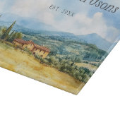 Waterverf Toscaanse mediterrane familienaam Snijplank (Hoek)