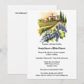 Waterverf Toscaanse Villa Toscane wijnmakerij land Kaart (Voorkant / Achterkant)