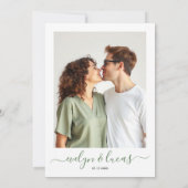 Waterverf Toscane Italië landschap foto bruiloft Save The Date (Achterkant)