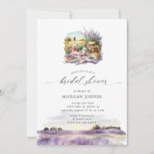 Waterverf Toscane Lavendel Vrijgezellenfeest uitno Kaart (Voorkant)