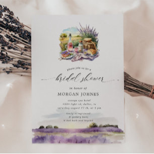 Waterverf Toscane Lavendel Vrijgezellenfeest uitno Kaart