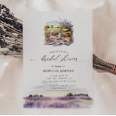 Waterverf Toscane Lavendel Vrijgezellenfeest uitno Kaart