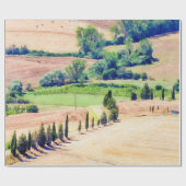 Waterverf Toscane schilderij #2 Cadeaupapier (Vlak)