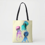 Waterverf Tote Bag (Voorkant)