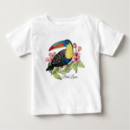 Waterverf toucan Bird with Flowers