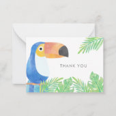 WATERVERF TOUCAN DANK U NOTITIEKAARTJE (Voorkant)