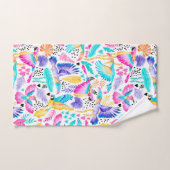 Waterverf Toucans, Maccaws en kolibrie Oerwoud Bad Handdoek (Handdoek)