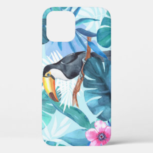 Waterverf Toucans: Tropisch naadloos Case-Mate iPhone Case