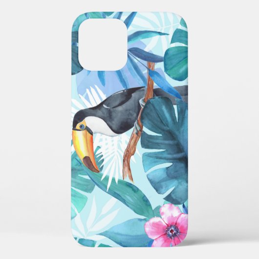 Waterverf Toucans: Tropisch naadloos Case-Mate iPhone Case (Achterkant)