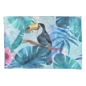 Waterverf Toucans: Tropisch naadloos Kussensloop (Voorkant)