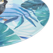 Waterverf Toucans: Tropisch naadloos Snijplank (Hoek)