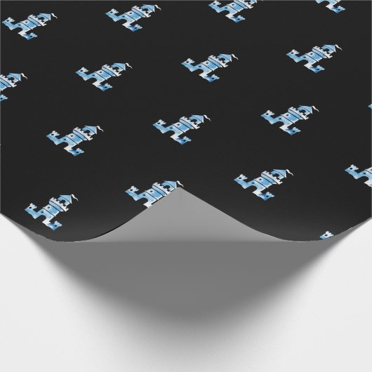 Waterverf Tower Pattern Cadeaupapier (Hoek)