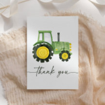 Waterverf Tractor Baby shower