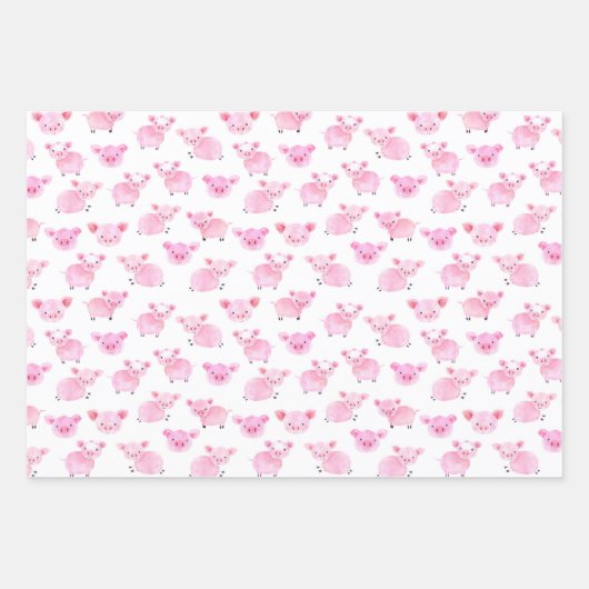 Waterverf tractoren — Boerderij voor het gieten Inpakpapier Vel (Voorkant 2)