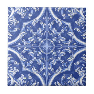Waterverf Traditioneel Tribal Portugees Azulejos Tegeltje
