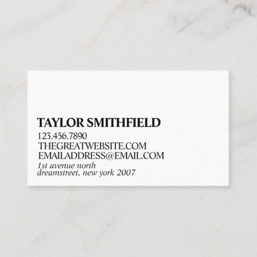  Waterverf Traditioneel Visitekaartje (Achterkant)