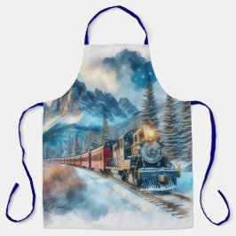  Waterverf Train AI Schort