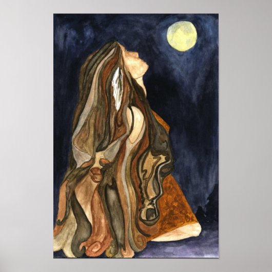 Waterverf transformatie afdrukken poster (Voorkant)