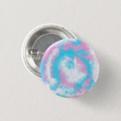 Waterverf transgender badge (subtiel) ronde button 3,2 cm (Voorkant /achterkant)