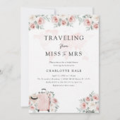 Waterverf Travel Vrijgezellenfeest Kaart (Voorkant)