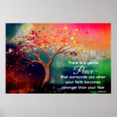 *~* Waterverf Tree AP81 Etherische kalmerende offe Poster (Voorkant)