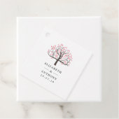 Waterverf Tree Bruiloft Bedankjes Labels (In situ)