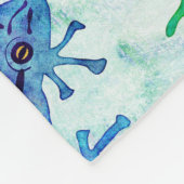 Waterverf Tree Frogs Dragonfly Natuur Fleece Deken (Hoek)