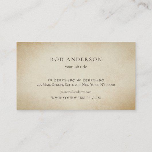 Waterverf Tree look op maat Visitekaartje (Achterkant)