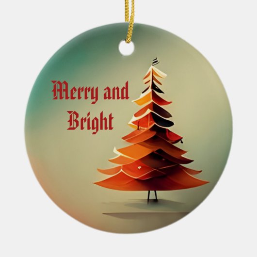 Waterverf Tree Ornament (Voorkant)