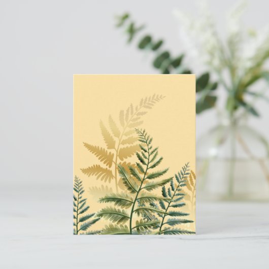 Waterverf Trees 2 Briefkaart (Staand voorkant)