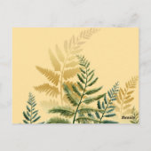 Waterverf Trees 2 Briefkaart (Achterkant)