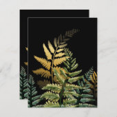 Waterverf Trees 3 Notitiekaartje (Voorkant / Achterkant)