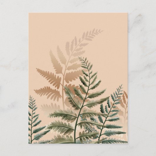 Waterverf Trees 4 Briefkaart (Voorkant)