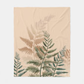 Waterverf Trees 4 Fleece Deken (Voorkant)