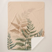 Waterverf Trees 4 Sherpa Deken (Voorkant)