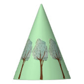 Waterverf Trees Feesthoedjes (Voorkant)