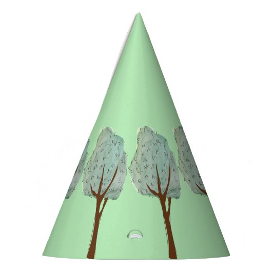 Waterverf Trees Feesthoedjes (Links)