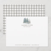 Waterverf Trees gepersonaliseerde Realtor Statione Notitiekaartje (Voorkant / Achterkant)