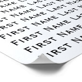 Waterverf Trees Rustieke Wilderness Bruiloft Seat Poster (Hoek)