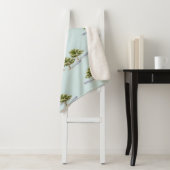 Waterverf Trees Sherpa Blanket Deken (In situ)