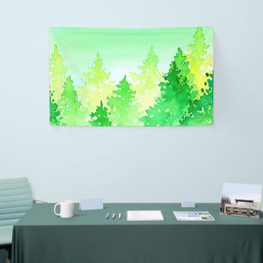 Waterverf Trees Spandoek (Beurs)