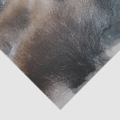  Waterverf trein in de winter Tissuepapier (Detail)