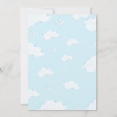 Waterverf Trein Verjaardagsuitnodiging Kaart (Achterkant)